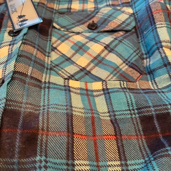 Vintage blue plaid Lumber Jack jacket, size Small - Picture 2 of 4